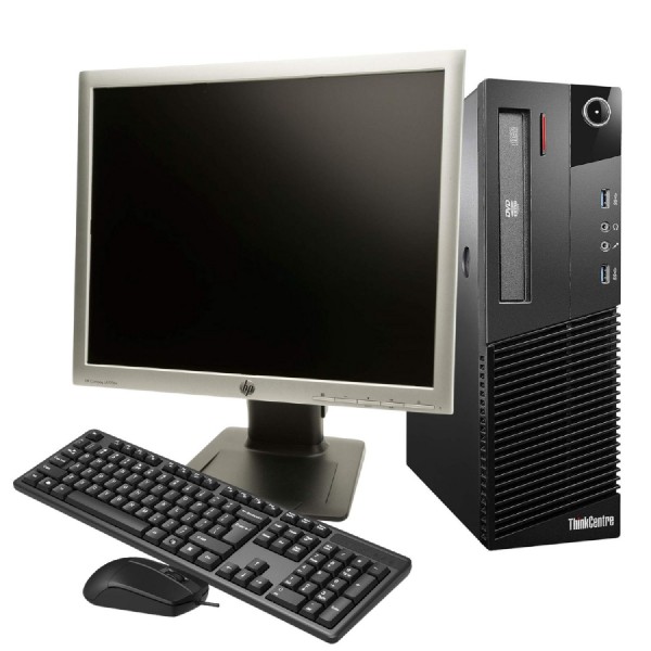 2.El Bilgisayar Lenovo ThinkCentre M93 İ5 4.Nesil 16GB RAM 128GB SSD 19"Monitör
