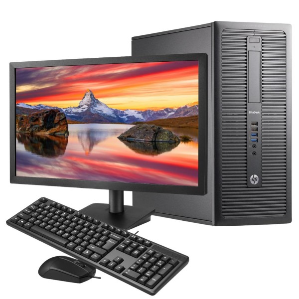 2.El Bilgisayar HP Elitedesk 800 G1 (Dikey) İ5 4.Nesil 16GB RAM 240GB SSD 21.5"Monitör