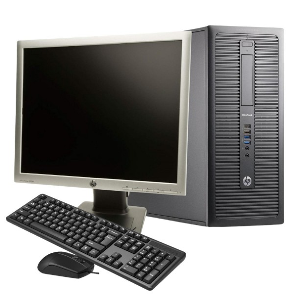 2.El Bilgisayar HP Elitedesk 800 G1 (Dikey) İ5 4.Nesil 16GB RAM 128GB SSD 19"Monitör