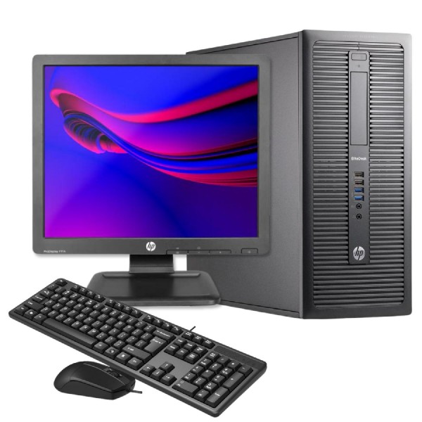 2.El Bilgisayar HP Elitedesk 800 G1 (Dikey) İ5 4.Nesil 16GB RAM 240GB SSD 17"Monitör