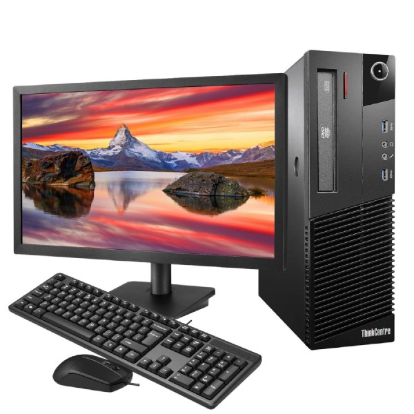 2.El Bilgisayar Lenovo ThinkCentre M93 İ5 4.Nesil 8GB RAM 240GB SSD 21.5"Monitör