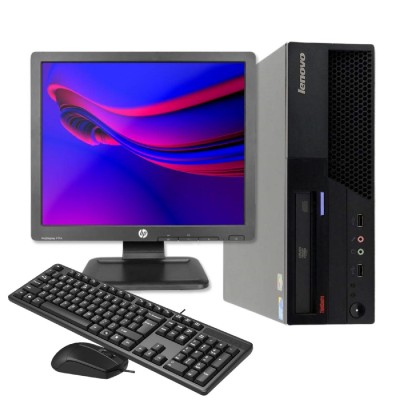 2.El Bilgisayar Lenovo ThinkCentre M58p (Yatay) Core 2 Duo 4GB RAM 128GB SSD 17"Monitör