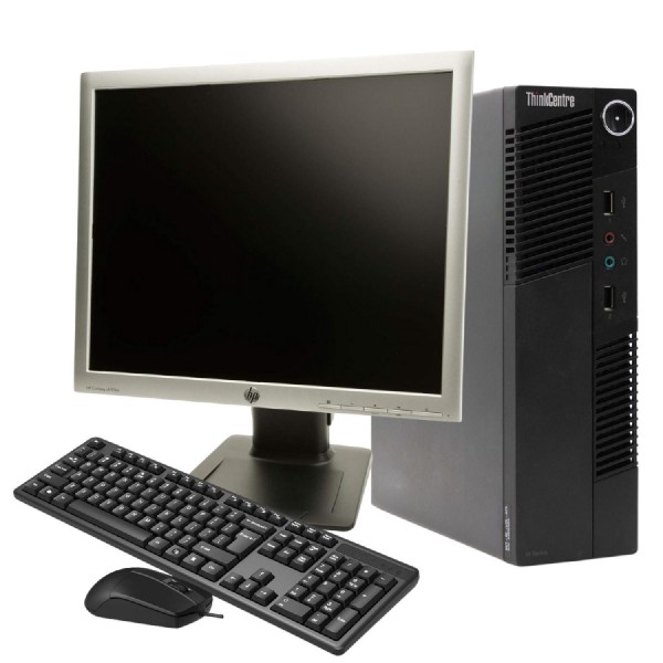 2.El Bilgisayar Lenovo M91 (Yatay) i5 2.Nesil 8GB RAM 128GB SSD Win7 19" MONİTÖR